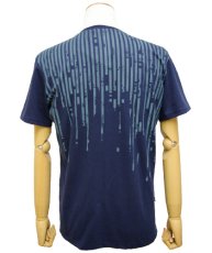 画像1: PLAZMAメンズTシャツ「LIQUID STRIPES / ブルー」 (1)