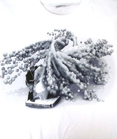 画像1: IMAGINARY FOUNDATIONメンズ半袖Tシャツ「Sculpture/ホワイト」