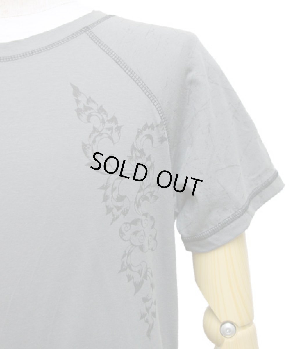 画像2: PSYLO メンズ・半袖カットソー「Dragon Tee / グレー」 (2)