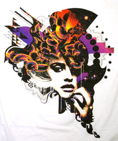 画像1: IMAGINARY FOUNDATIONメンズ半袖Tシャツ「Radical Beauty/ホワイト」