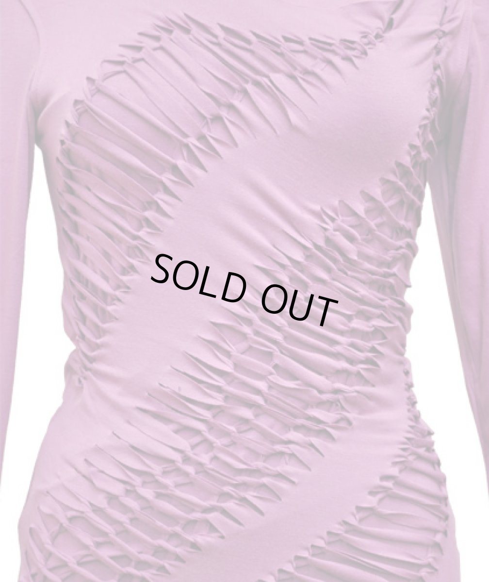 画像2: PSYLO レディース・カットソー「Multi Braided Double Layer Top / ヴァイオレット」 (2)