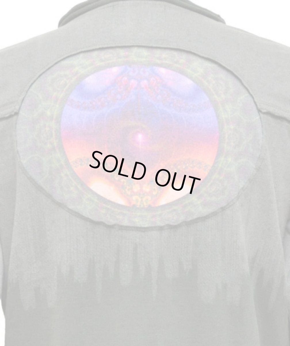 画像5: PUMAYANA メンズ・長袖カットソー「Anaconda / グレー×グリーン」 (5)