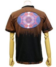 画像3: PUMAYANA メンズ・半袖Tシャツ「Activated DNA / ブラウン×ブラック」 (3)