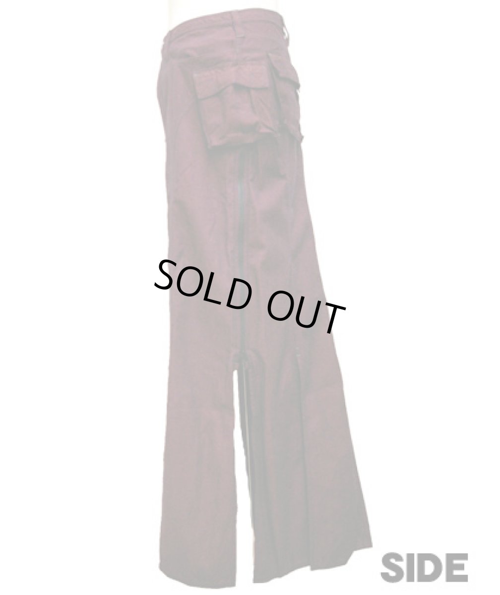 画像2: BONE ポケット・ロングスカート / ダークレッド (2)