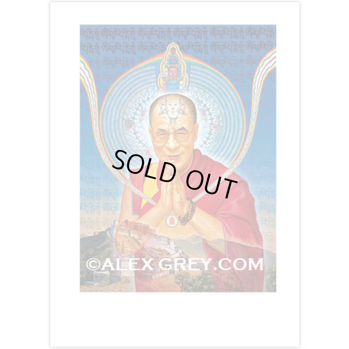 画像1: ALEX GREY ポスター「Dalai Lama」 (1)