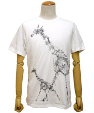 画像1: PLAZMAメンズTシャツ「GIRAFFE / ホワイト」 (1)