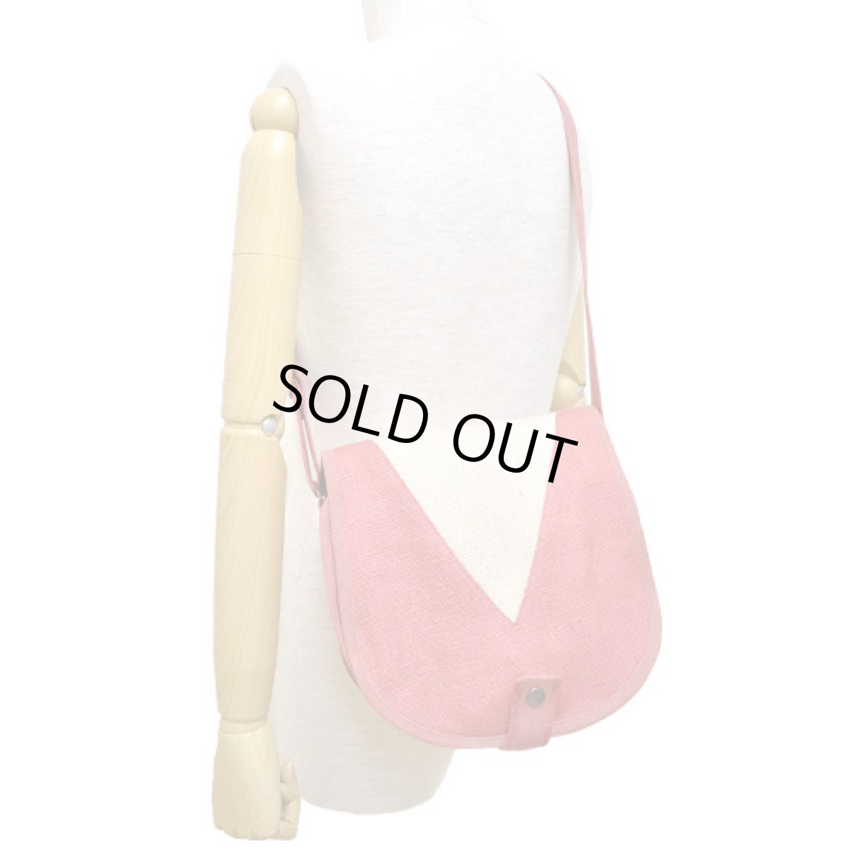 画像5: ECOLUTION バッグ「The Vancouver Bag / ピンク×ナチュラル」 (5)