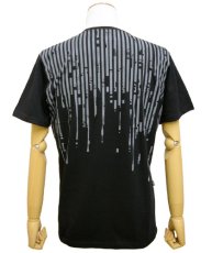 画像1: PLAZMAメンズTシャツ「LIQUID STRIPES / ブラック」 (1)