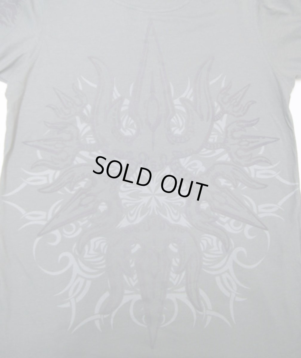 画像2: PSYLO メンズ・半袖Tシャツ「Trshu Tee / グレー」 (2)