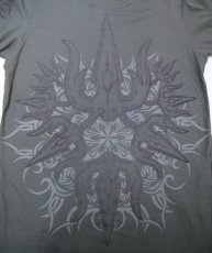 画像2: PSYLO メンズ・半袖Tシャツ「Trshu Tee / グレー」 (2)