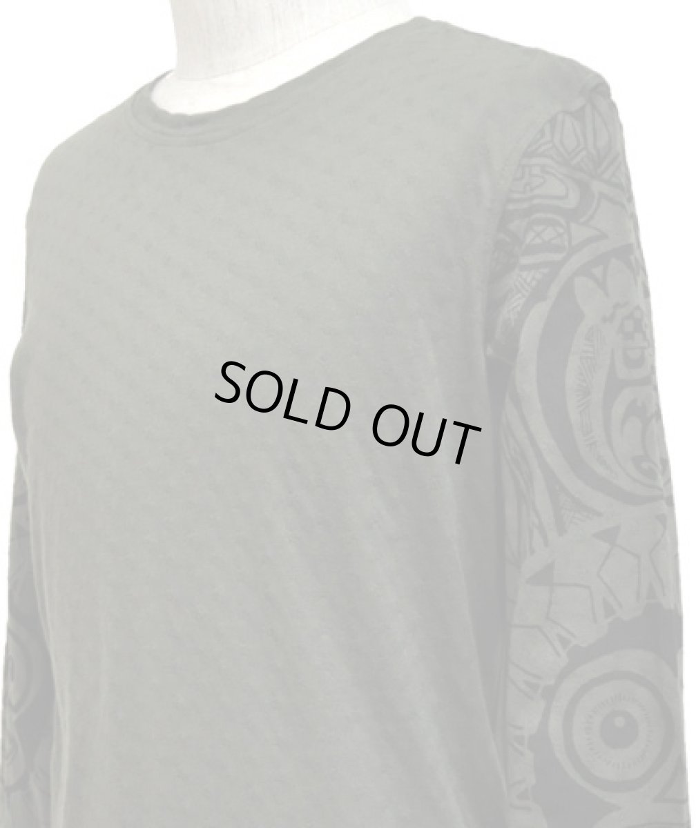 画像2: PSYLO メンズ・カットソー「Hectic Tattoo / アーミーグリーン」 (2)