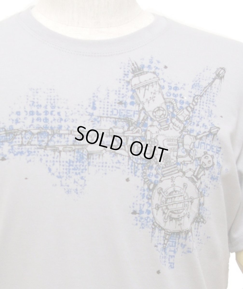 画像2: PLAZMAメンズTシャツ「SEA HORSE / ライトグレー」 (2)