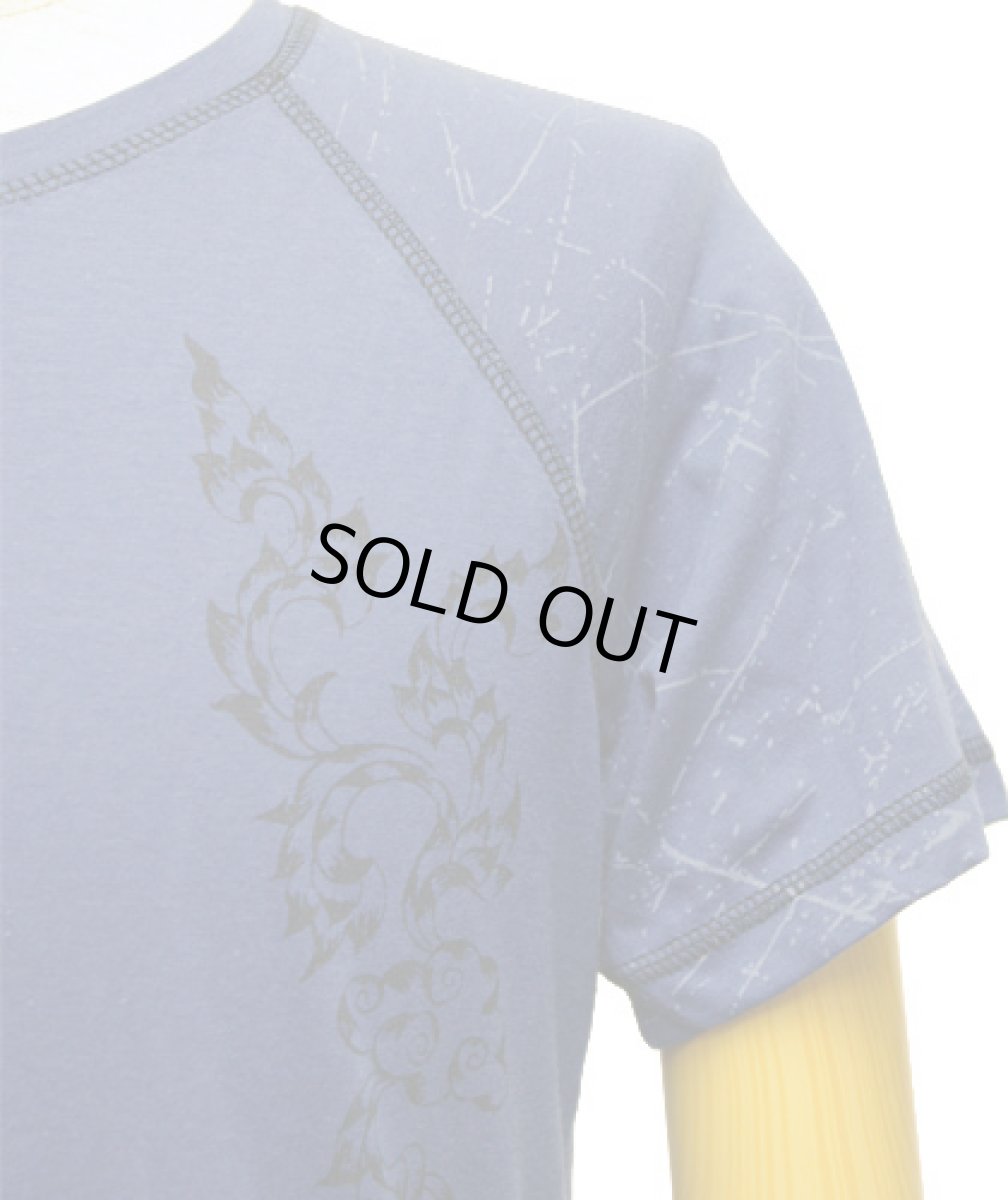 画像2: PSYLO メンズ・半袖カットソー「Dragon Tee / ネイビー」 (2)