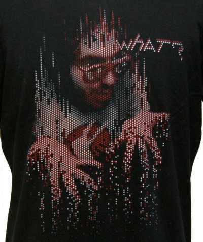 画像1: PLAZMAメンズTシャツ「What?/ブラック」