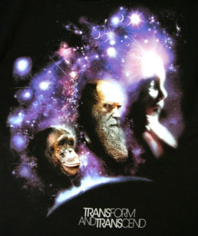 画像1: IMAGINARY FOUNDATIONメンズ半袖Tシャツ「Transform and Transcend/ブラック」