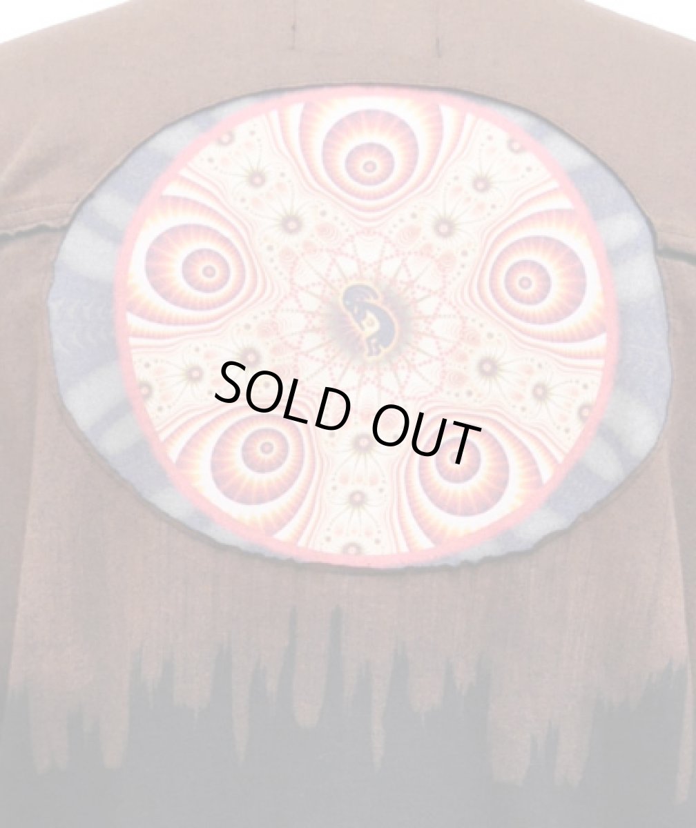 画像5: PUMAYANA メンズ・長袖カットソー/ブラウン×ブラックD (5)