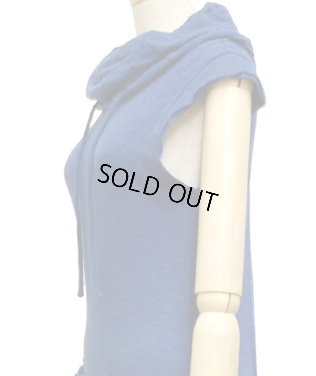 画像2: PSYLO レディース・ノースリーブ・ワンピース「Soba Sleeveless / ネイビー」 (2)