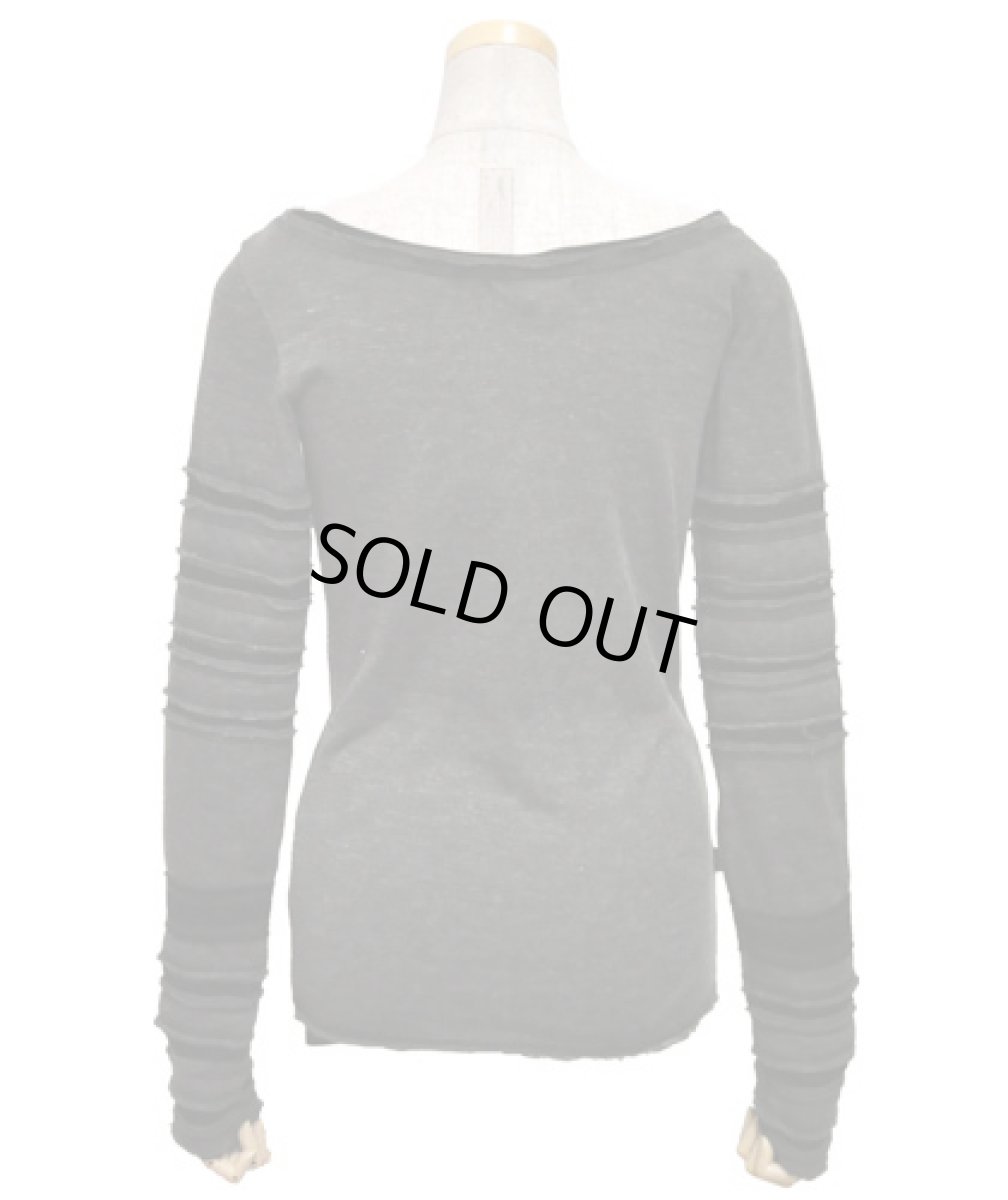 画像5: PSYLO レディース・カットソー「Lampu Slub Sweater / チャコール」 (5)