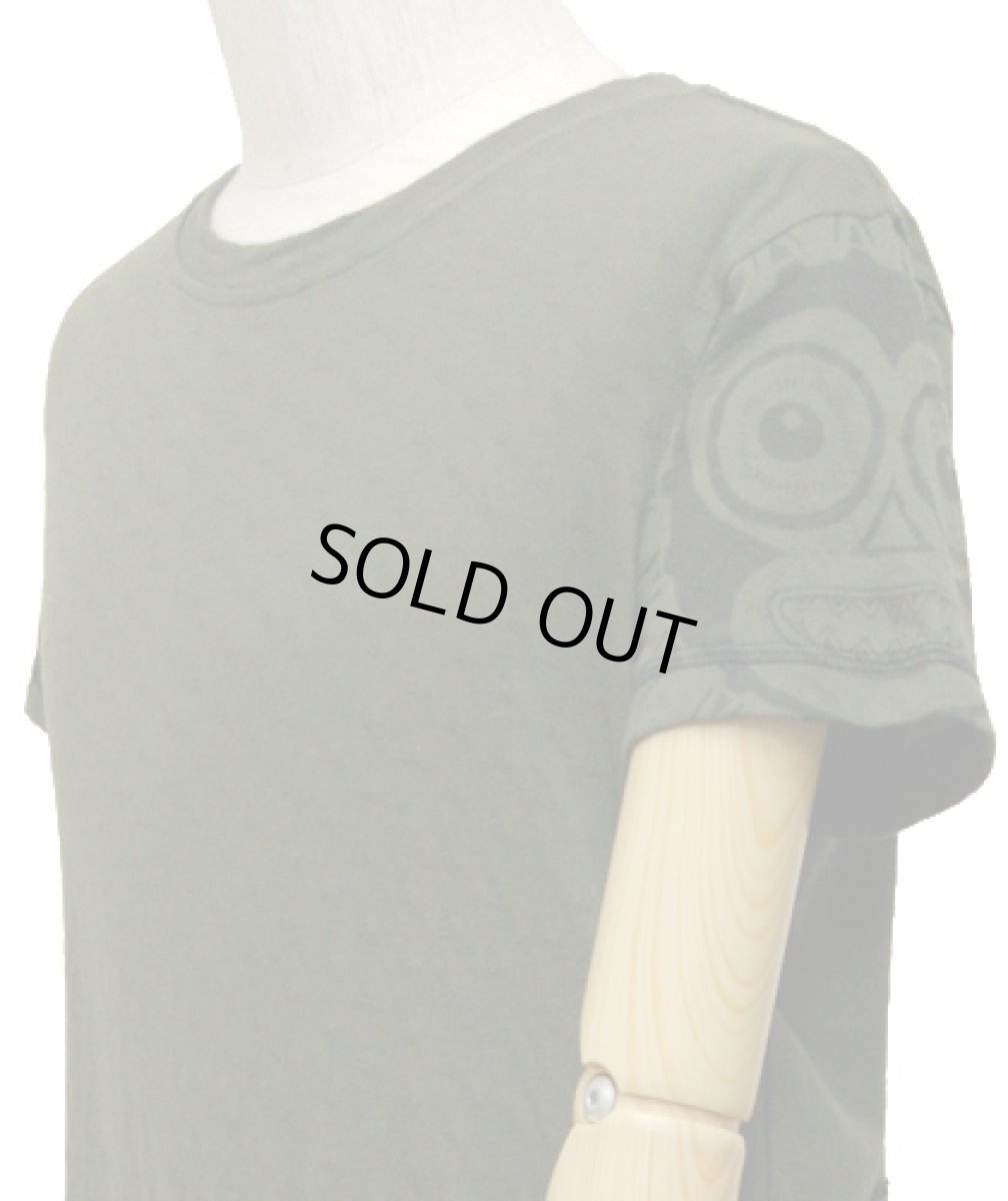 画像2: PSYLO メンズ・半袖カットソー「Hectic Tattoo / アーミー」 (2)