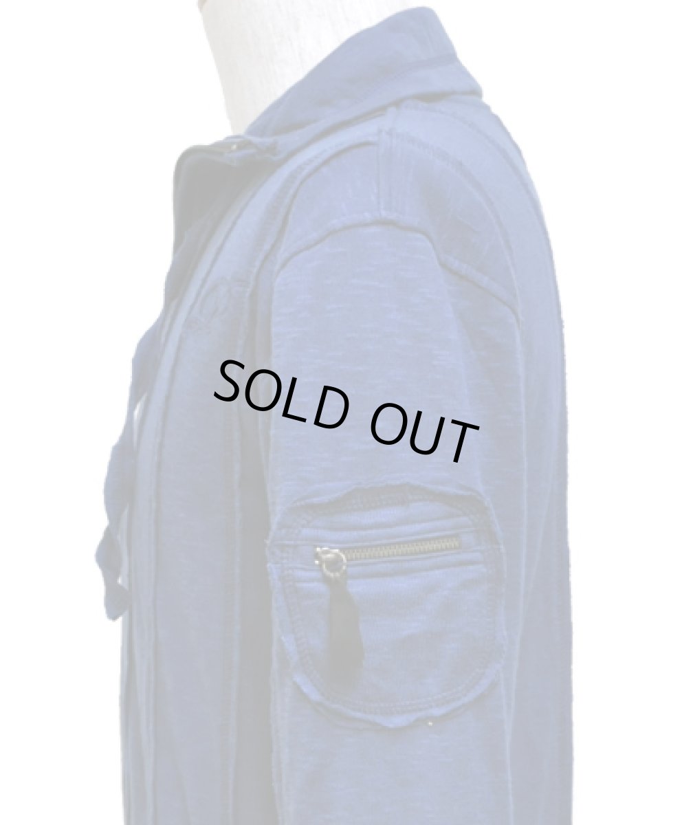 画像3: PSYLO メンズ・ジャケット「Scraps Slub Jacket / ネイビー」 (3)