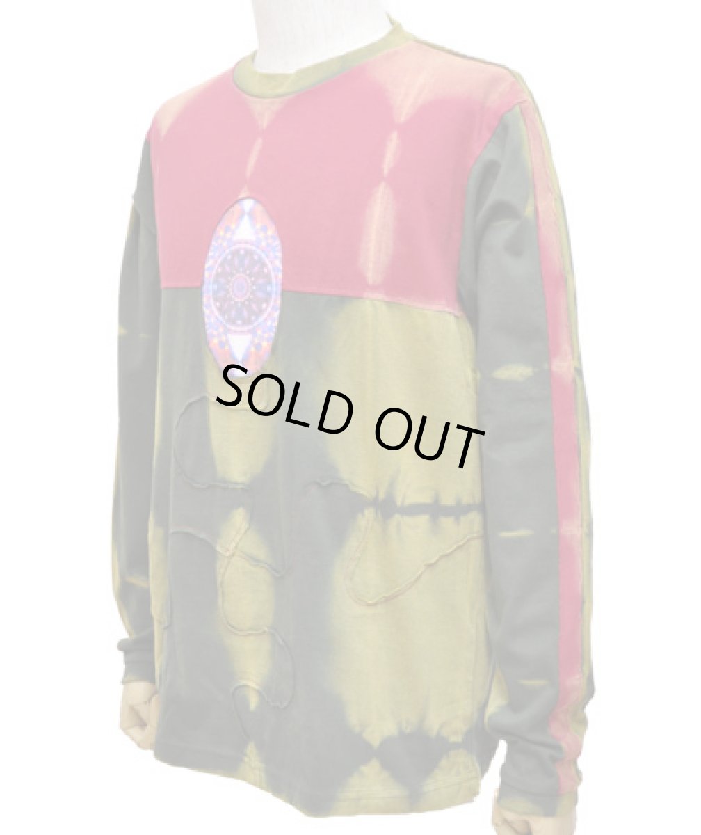 画像3: PUMAYANA メンズ・長袖カットソー「Activated DNA / レッド×グリーン」 (3)