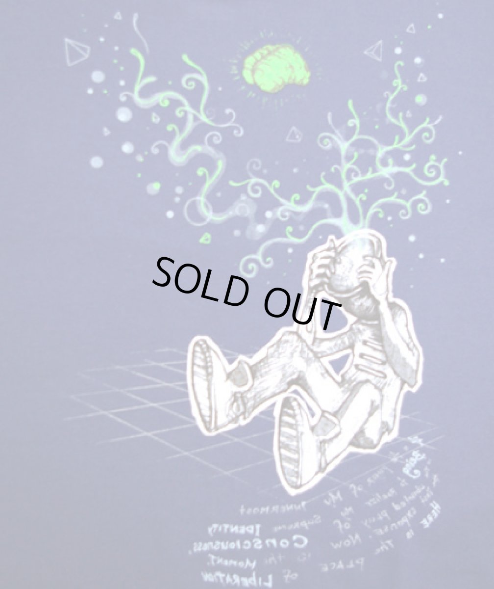 画像2: PLAZMAメンズTシャツ「BUCKET HEAD / ブルー」 (2)