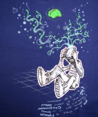 画像2: PLAZMAメンズTシャツ「BUCKET HEAD / ブルー」 (2)