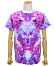 画像3: SPACE TRIBEメンズ・Tシャツ「Violet Namaste」 (3)