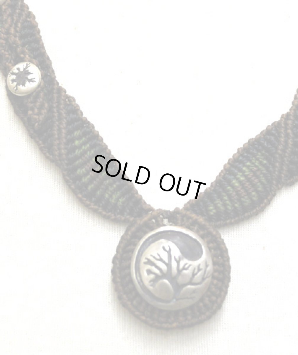 画像4: TANEネックレス / マクラメ・葉 (4)