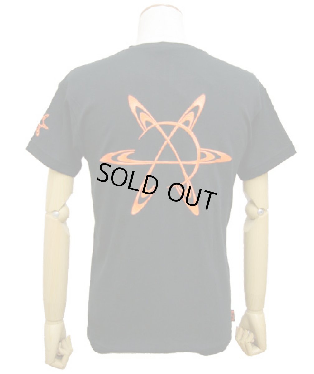 画像1: SPACE TRIBEメンズ・Tシャツ「Saturn・UV Orange」 (1)