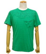 画像1: PLAZMAメンズTシャツ「INNER TETRIS / グリーン」 (1)