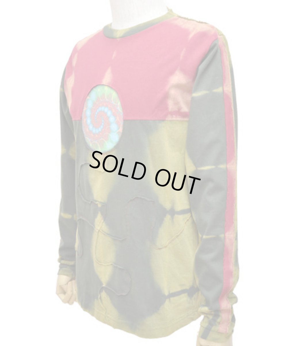 画像3: PUMAYANA メンズ・長袖カットソー「Yage / レッド×グリーン」 (3)