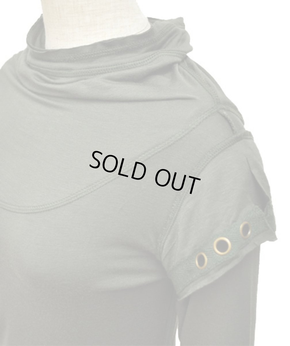 画像4: PSYLO レディース・チュニック「Billy Top / アーミーグリーン」 (4)