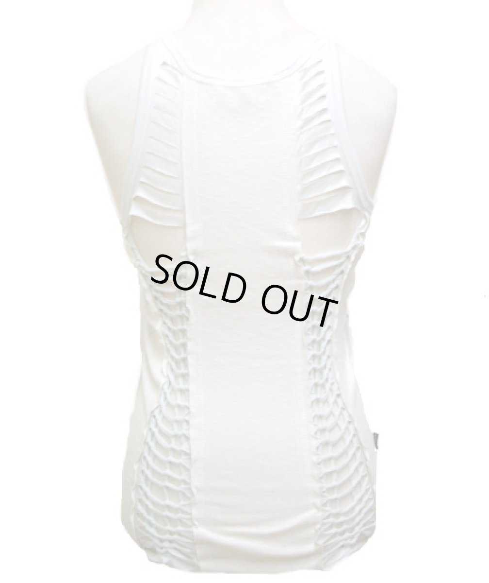 画像3: PSYLO レディース・タンクトップ「Ribbed Singlet / ホワイト」 (3)