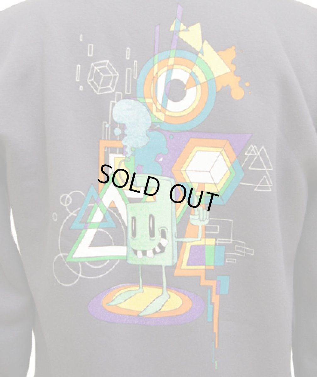 画像2: PLAZMAメンズ・パーカー「Shapes&Colors / ダークグレー」 (2)