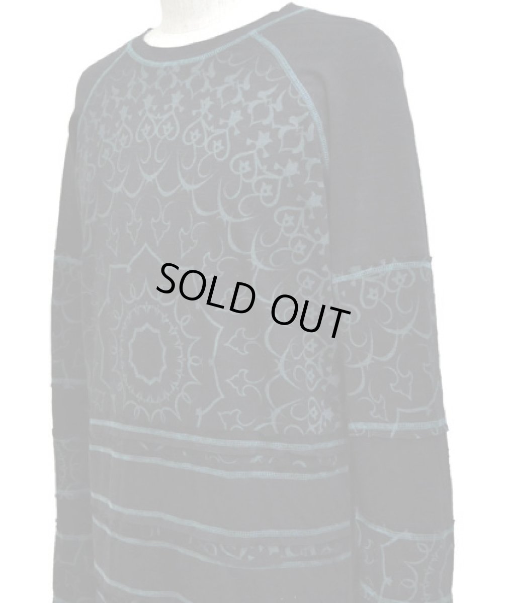 画像2: PSYLO メンズ・カットソー「Spicy Mandala / ブラック」 (2)