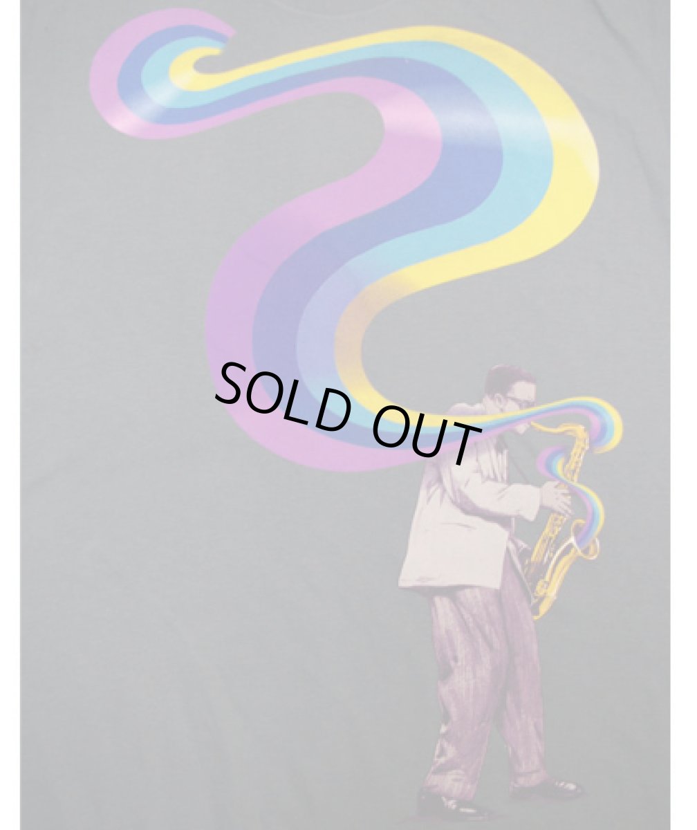 画像2: IMAGINARY FOUNDATIONメンズ半袖Tシャツ「Shape Of Sound / チャコール」 (2)