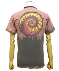 画像3: PUMAYANA メンズ・半袖Tシャツ「Yage / ピンク×グレー」 (3)