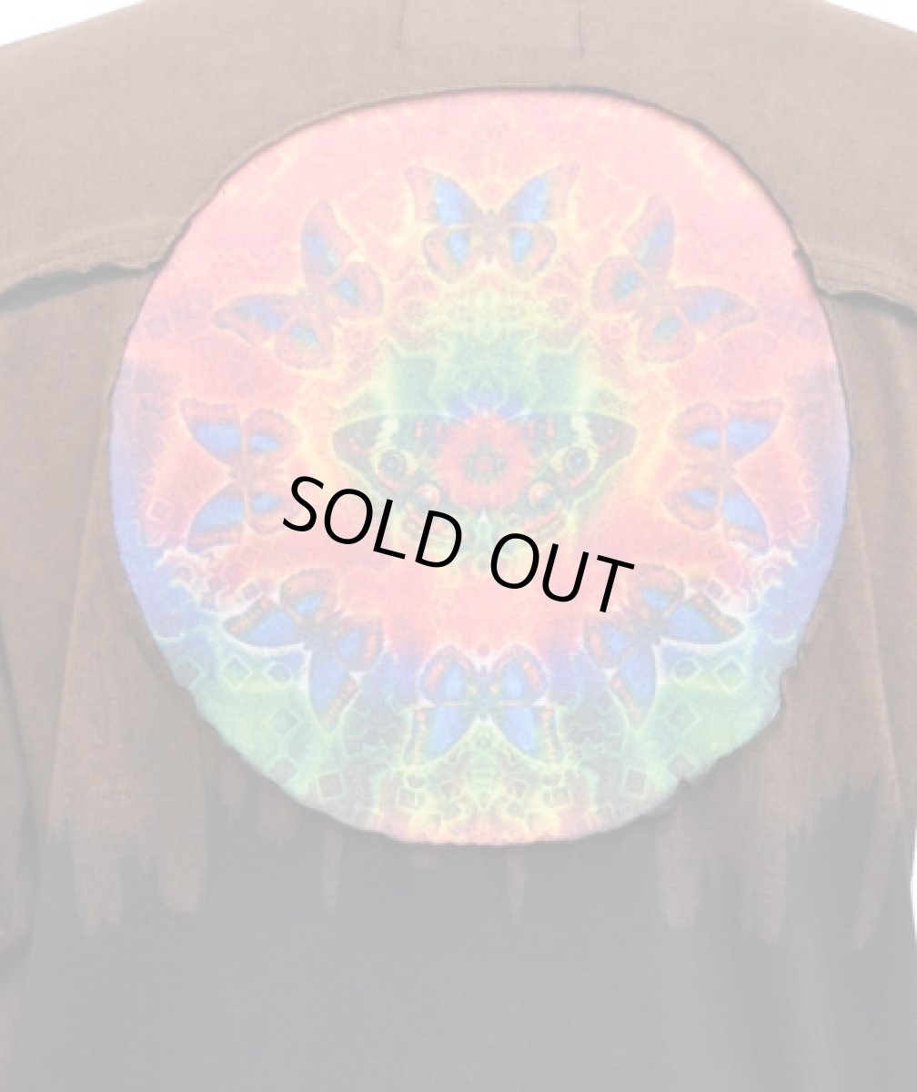 画像5: PUMAYANA メンズ・長袖カットソー/ブラウン×ブラックE (5)