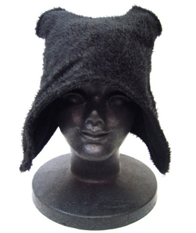画像1: NUBIAユニセックス・帽子「TWISTY HOLE-B/ブラック」