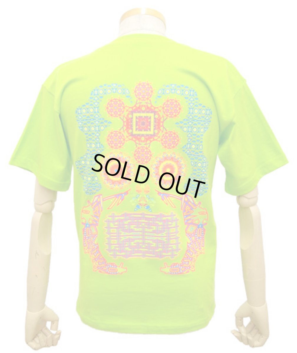 画像1: SHIVA GROUPメンズTシャツ「Protective thought way/ライムグリーン」 (1)