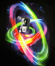 画像2: IMAGINARY FOUNDATIONメンズ半袖Tシャツ「Paint Light / ブラック」 (2)