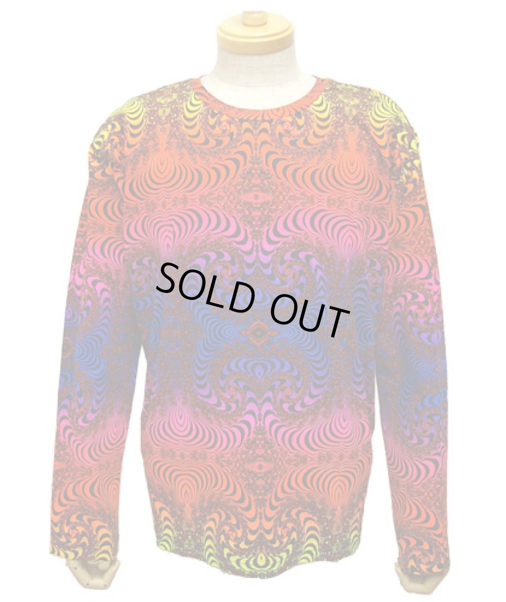 画像2: SPACE TRIBEメンズ・長袖カットソー「Rainbow Fractal 」 (2)