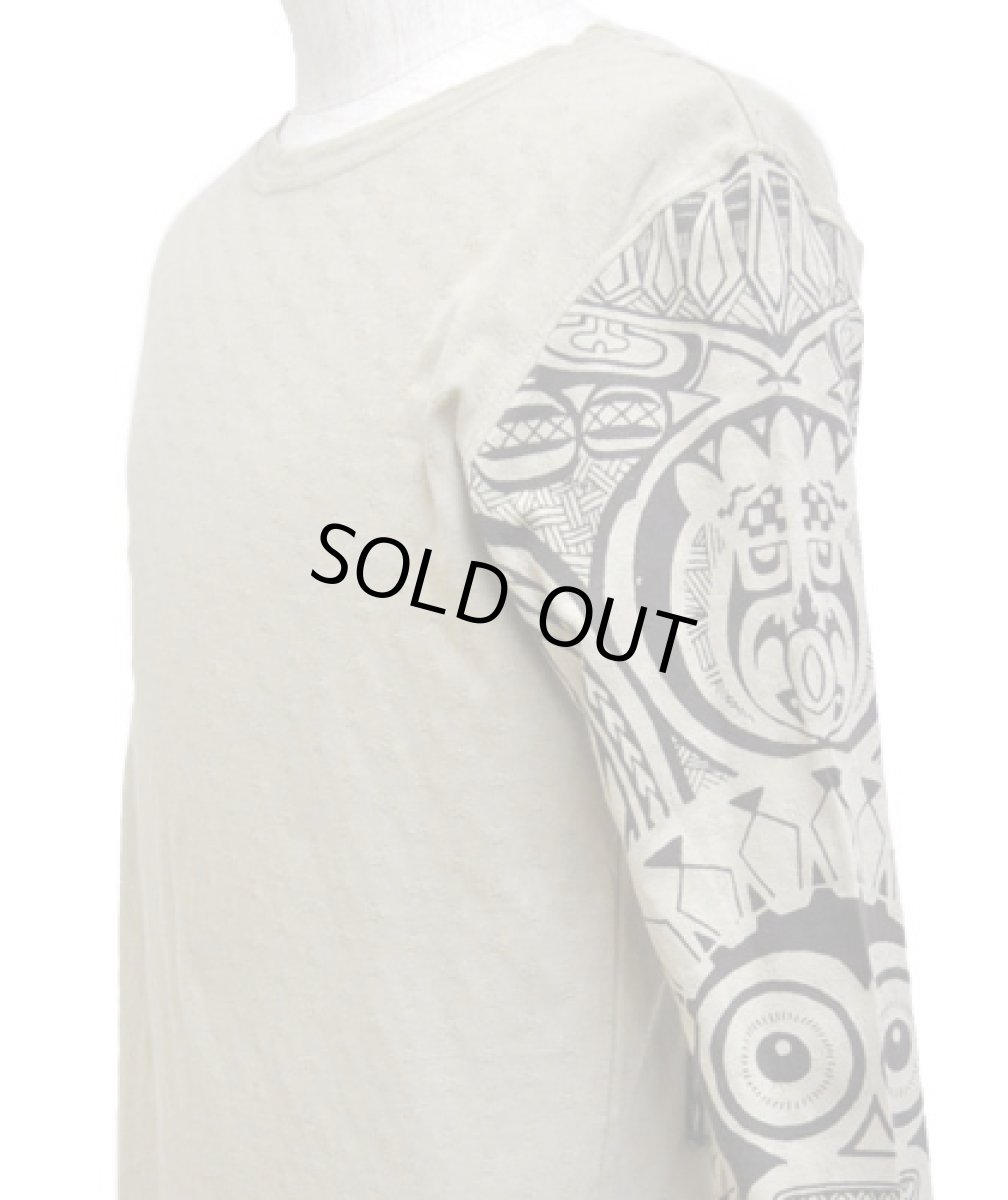 画像2: PSYLO メンズ・カットソー「Hectic Tattoo / ボーン」 (2)