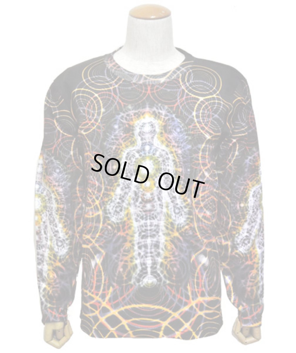 画像1: ALEX GREY メンズ・長袖Tシャツ「Body Mind」 (1)