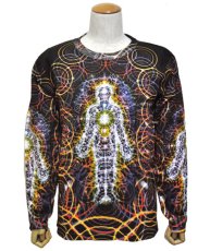 画像1: ALEX GREY メンズ・長袖Tシャツ「Body Mind」 (1)