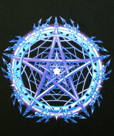 画像3: SPACE TRIBEメンズTシャツ「Mandala Stellar / ブルー」