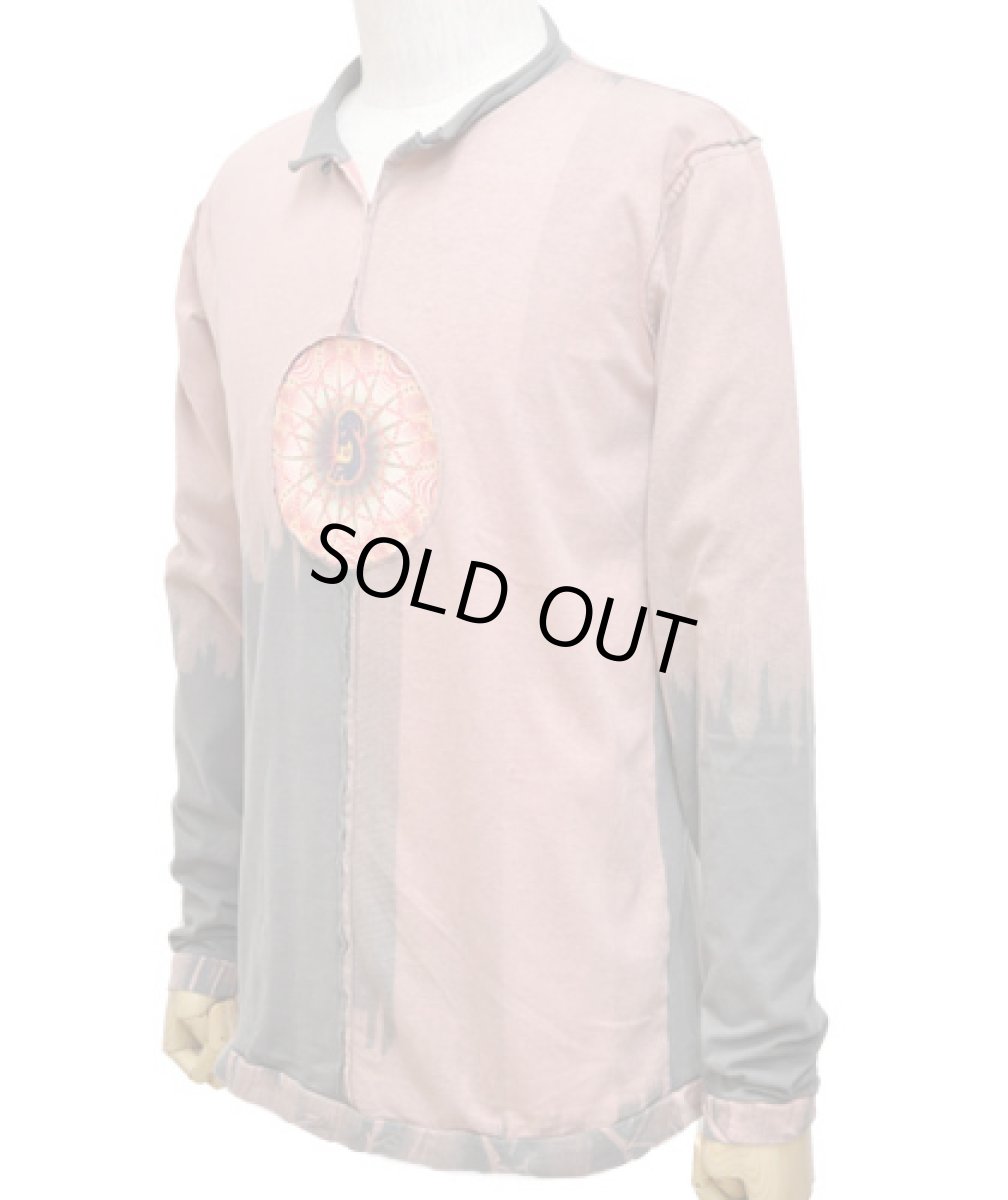 画像3: PUMAYANA メンズ・長袖カットソー/ピンク×グレーE (3)