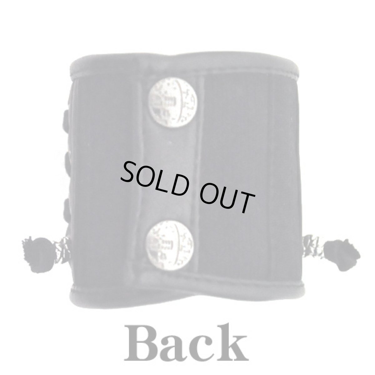 画像4: PSYLO リストバンド「Corset Wristband4 / ブラック」 (4)