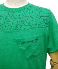 画像2: PLAZMAメンズTシャツ「INNER TETRIS / グリーン」 (2)